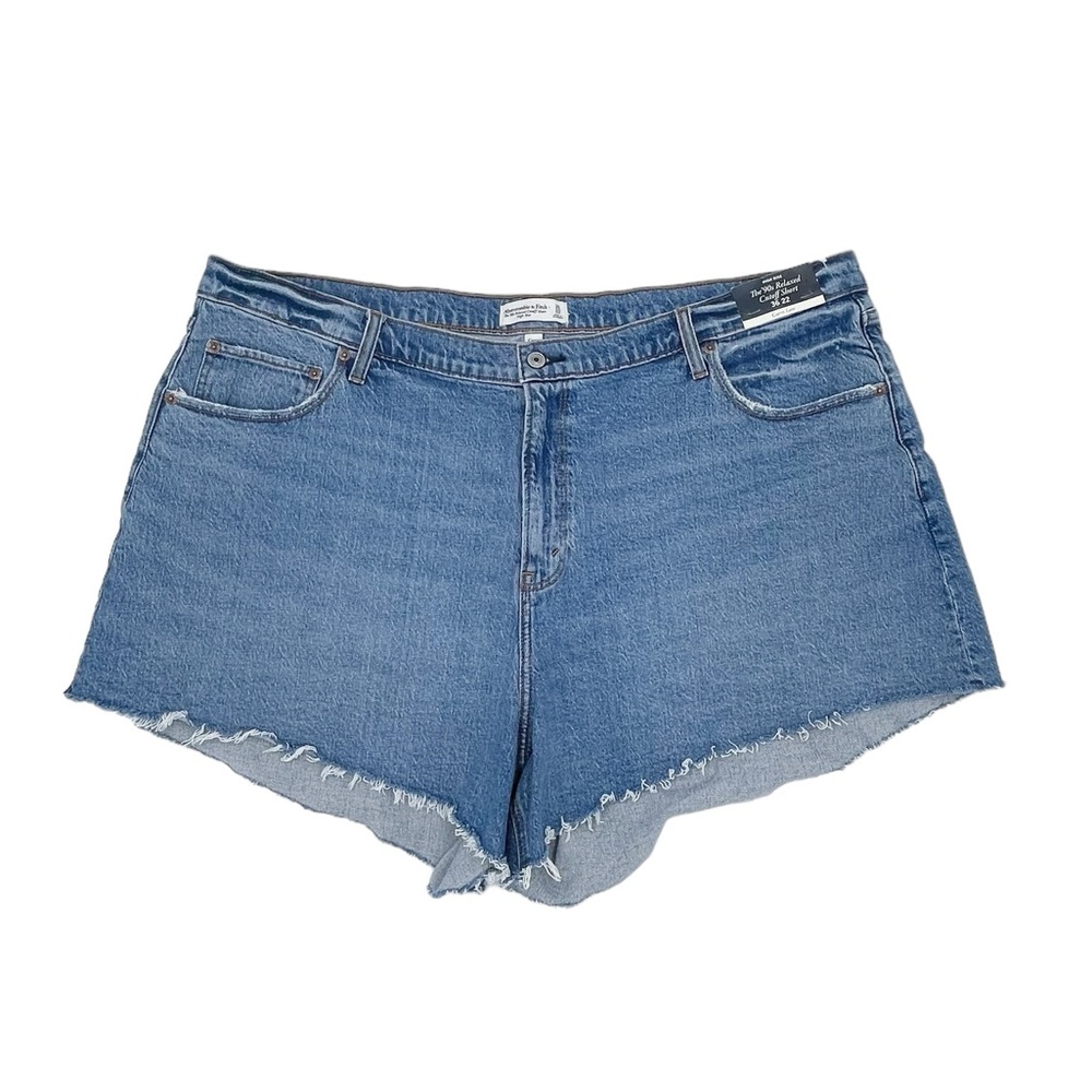 NEW Abercrombie and Fitch The 90s Relaxed Cutoff Short Curve Love Plus Size 22